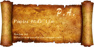 Papiu Atália névjegykártya